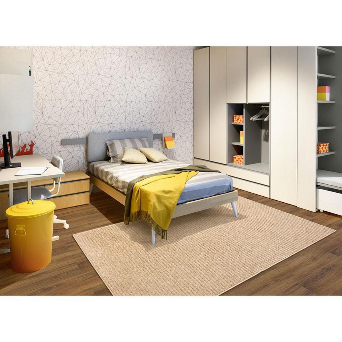 DECOCASA - Alfombra Tufting 2531 Mariana 200x250 cm Polipropileno Beige