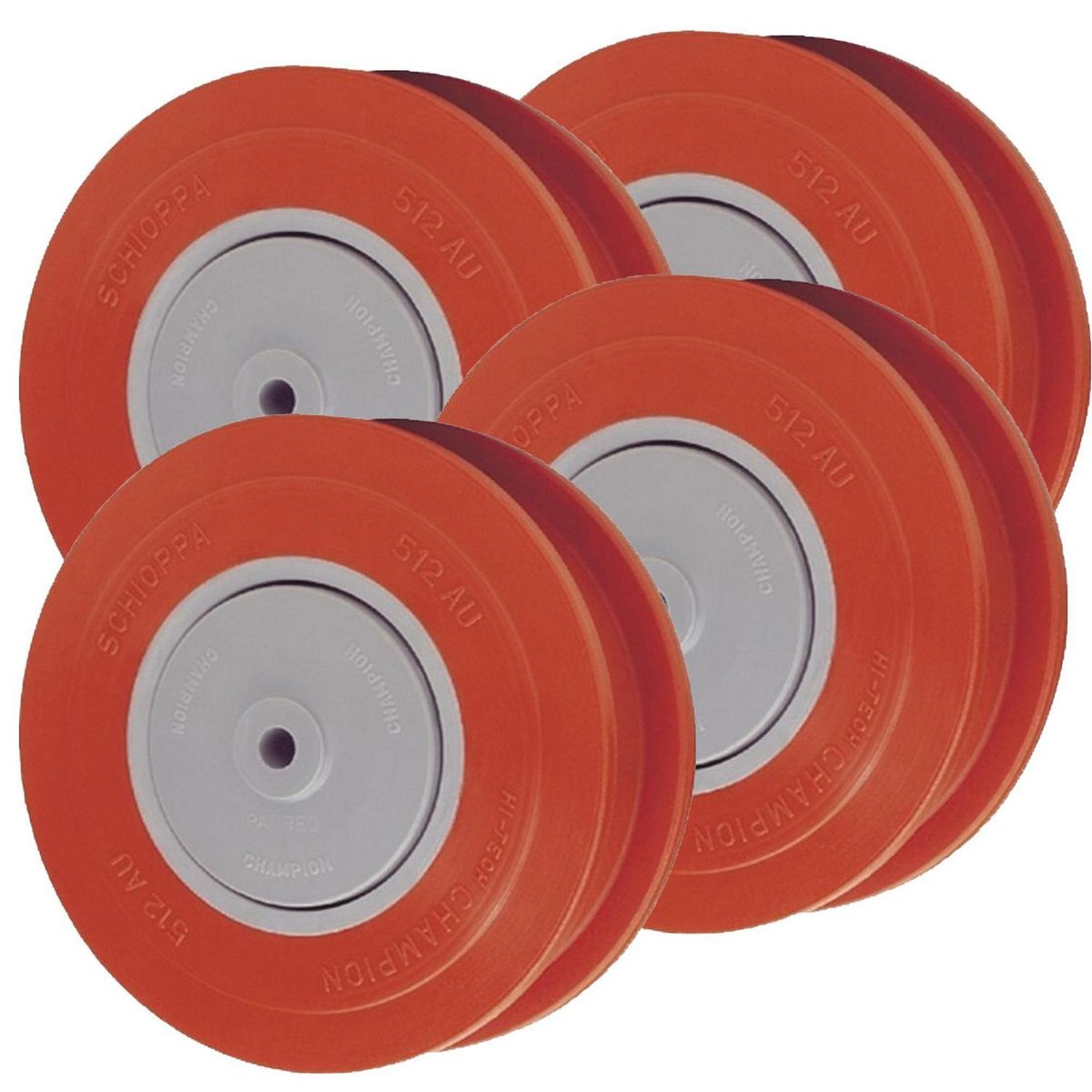 SOFBAL - Pack 4 Ruedas 5" - Rampla Pu