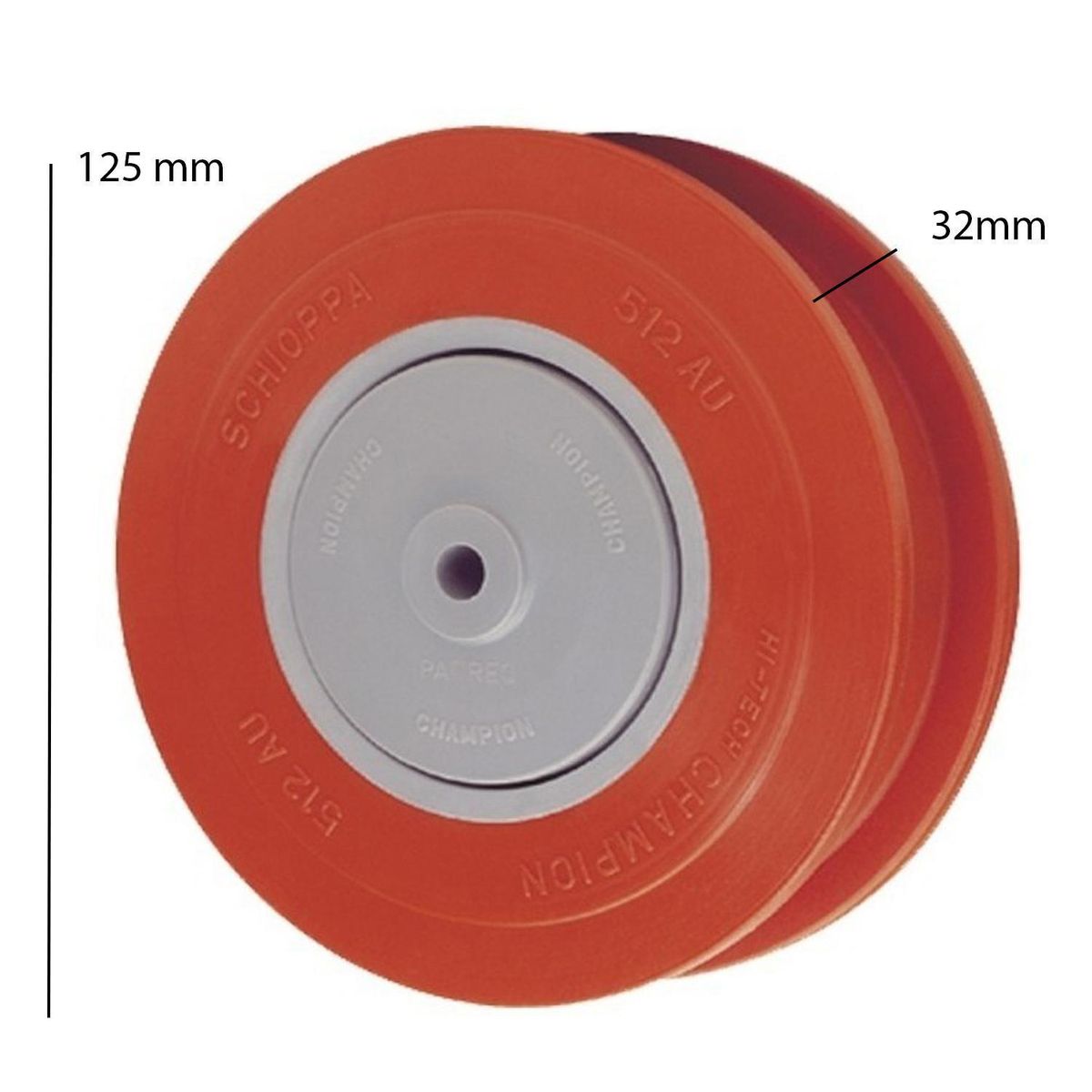 SOFBAL - Pack 4 Ruedas 5" - Rampla Pu