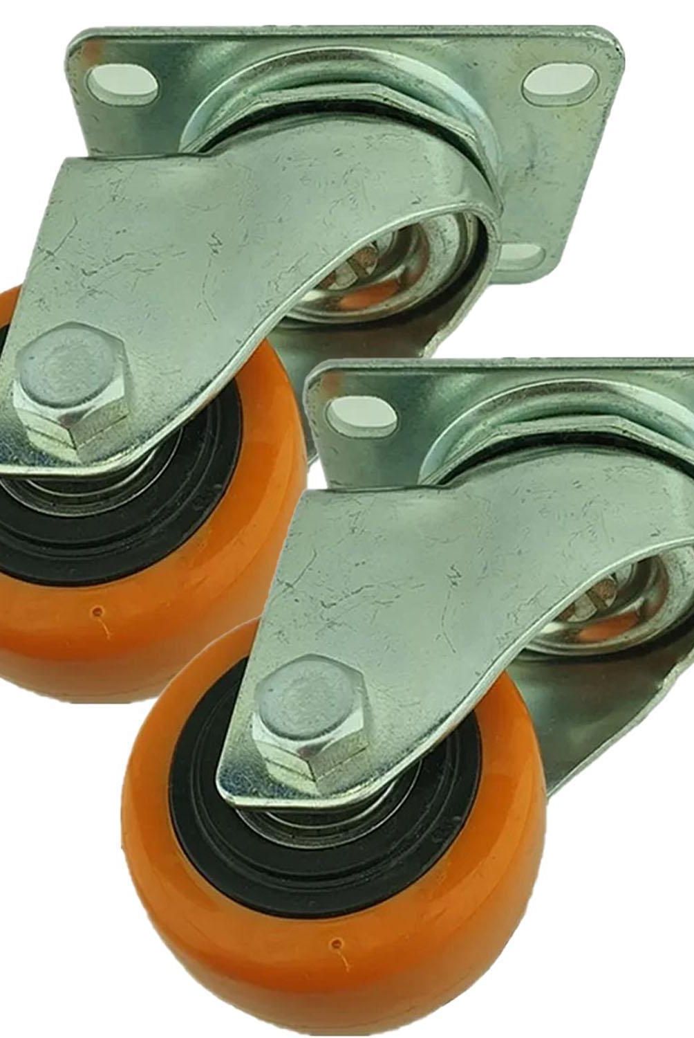 SOFBAL - Pack 2 Ruedas Giratorias 75mm Pu