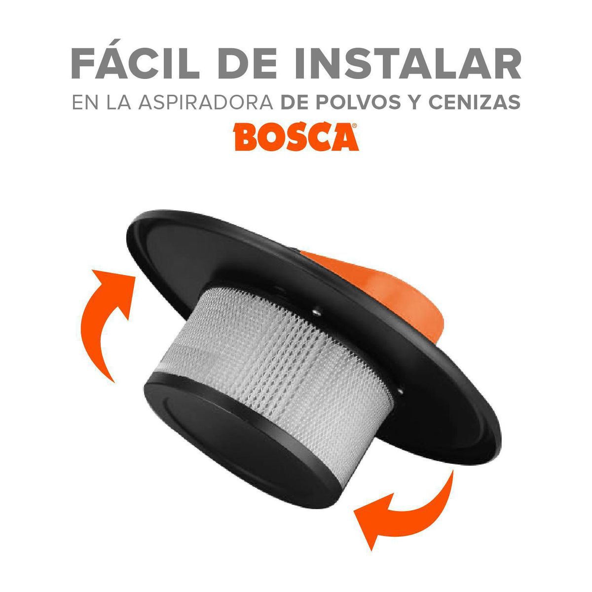 BOSCA - Filtro Hepa Con Malla Para Aspiradora De Cenizas