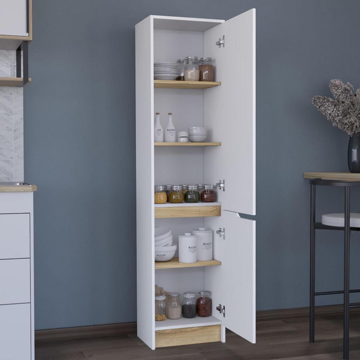 TUHOME - Alacena Soler Blanco Macadamia