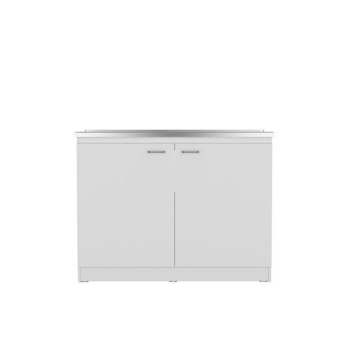 TUHOME - Mueble Inferior Cocina Napoles 120cm 2 Cajones Blanco