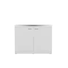 TUHOME - Mueble Inferior Cocina Napoles 120cm 2 Cajones Blanco