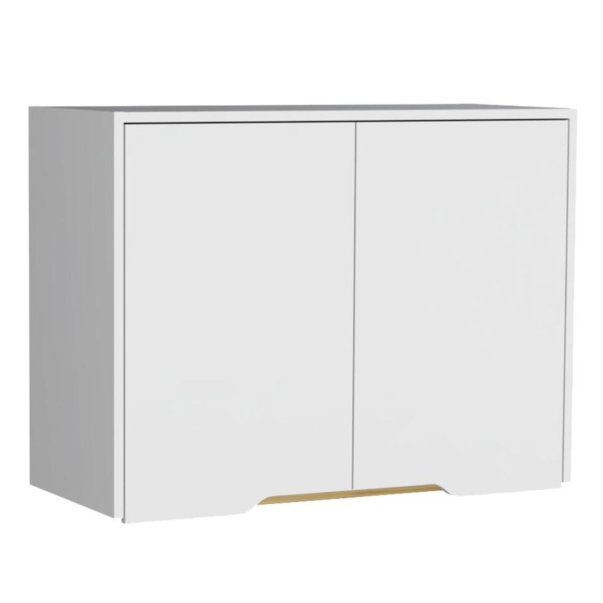 TUHOME - Mueble Superior Soler 80 2 Puertas Blanco Macadamia