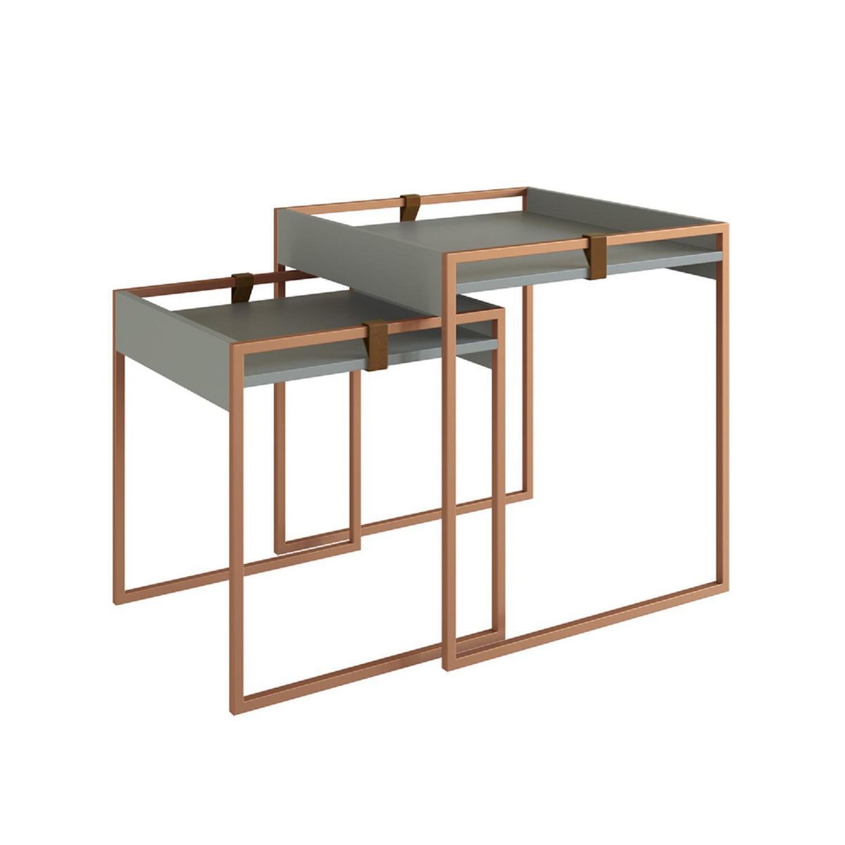 AMUV - Lateral Grace Gris 55x55x60 cm