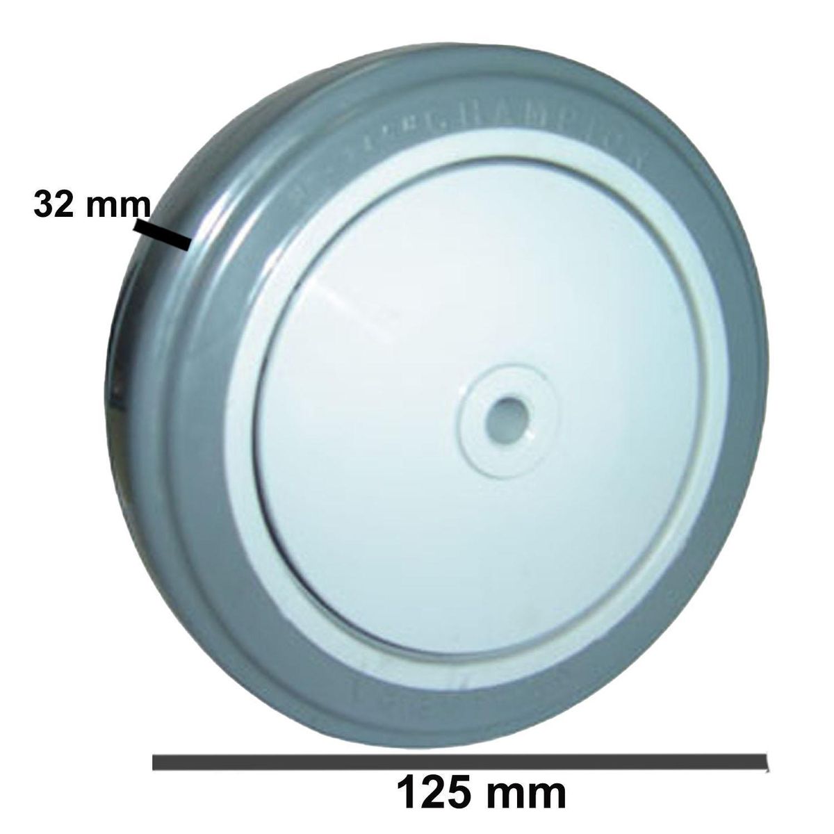 SOFBAL - Pack 4 Ruedas 5" Goma Gris