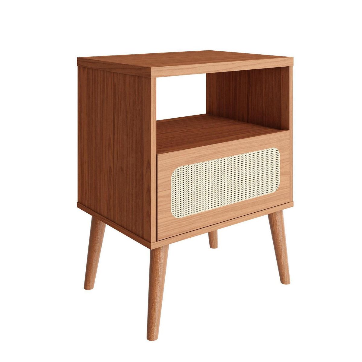 ROCA - Velador 1 Cajón(es) Alturas 50x65.5x37 cm Canela