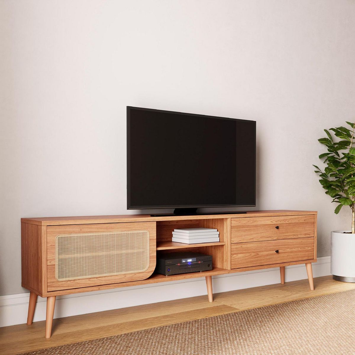 ROCA - Rack 55 " Campinas Canela 220x62x36 cm