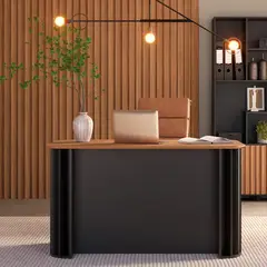 ROCA - Escritorio Brasilia Negro/Canela 135x75x68 cm