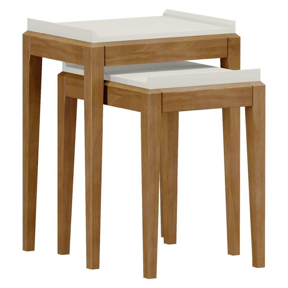 ROCA - Kit mesas de apoyo Tucuman Blanco 45x45x61.5 cm