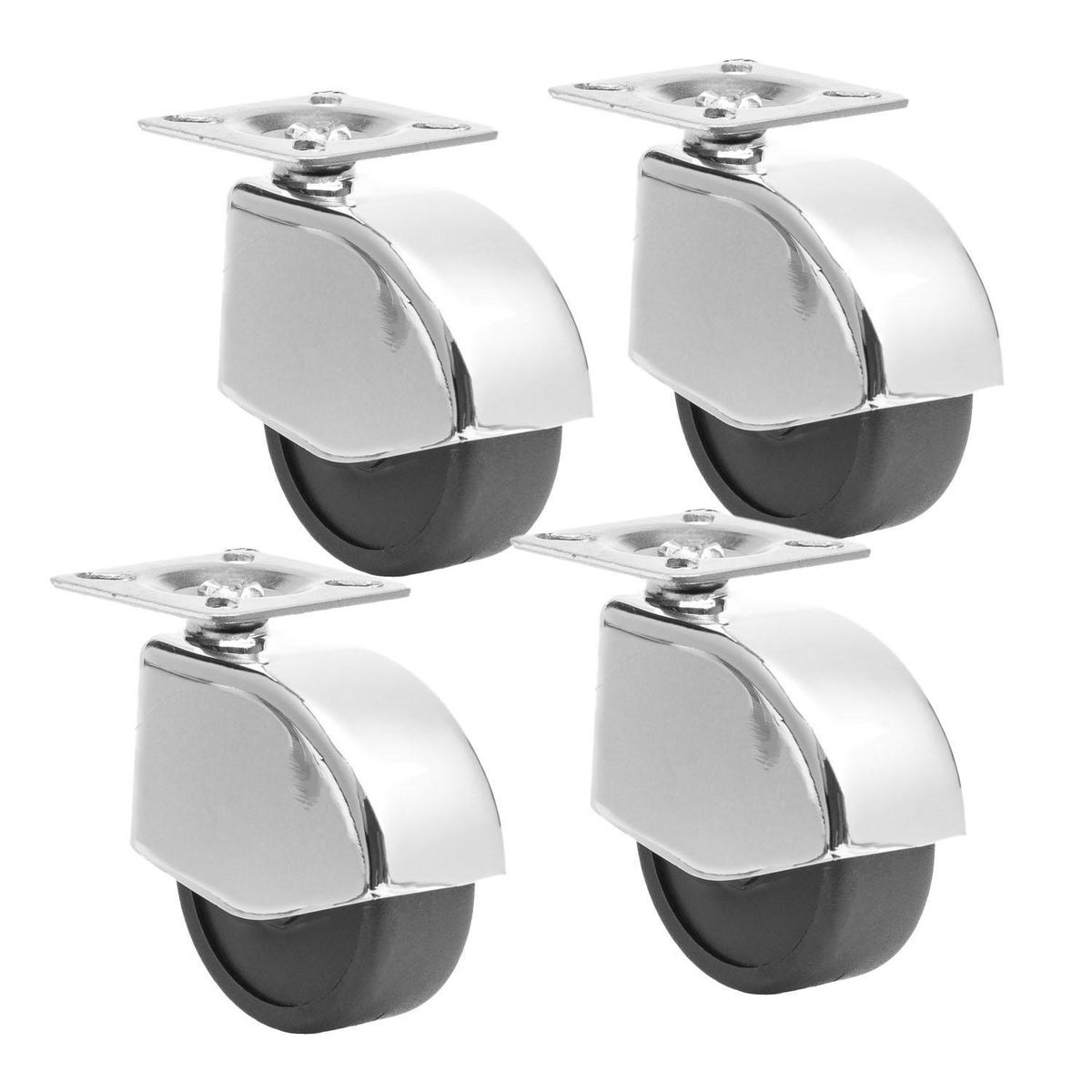 SOFBAL - Pack 4 Ruedas Cromadas 50mm 77