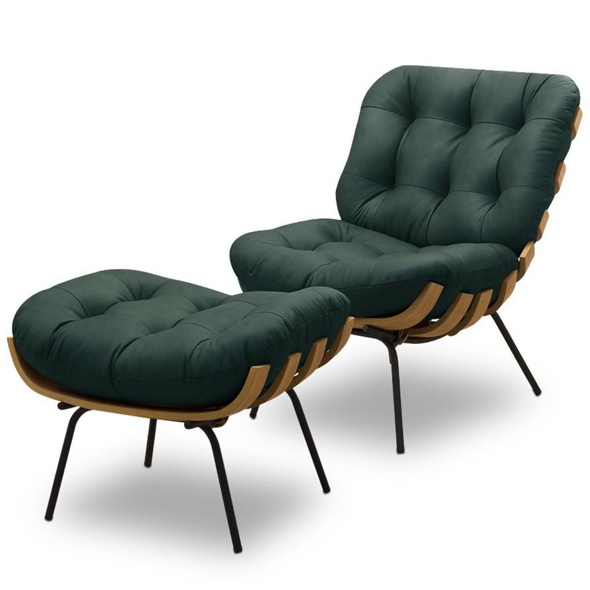 AMUV - Poltrona 1 cuerpo Costela 56x90x90 cm Verde