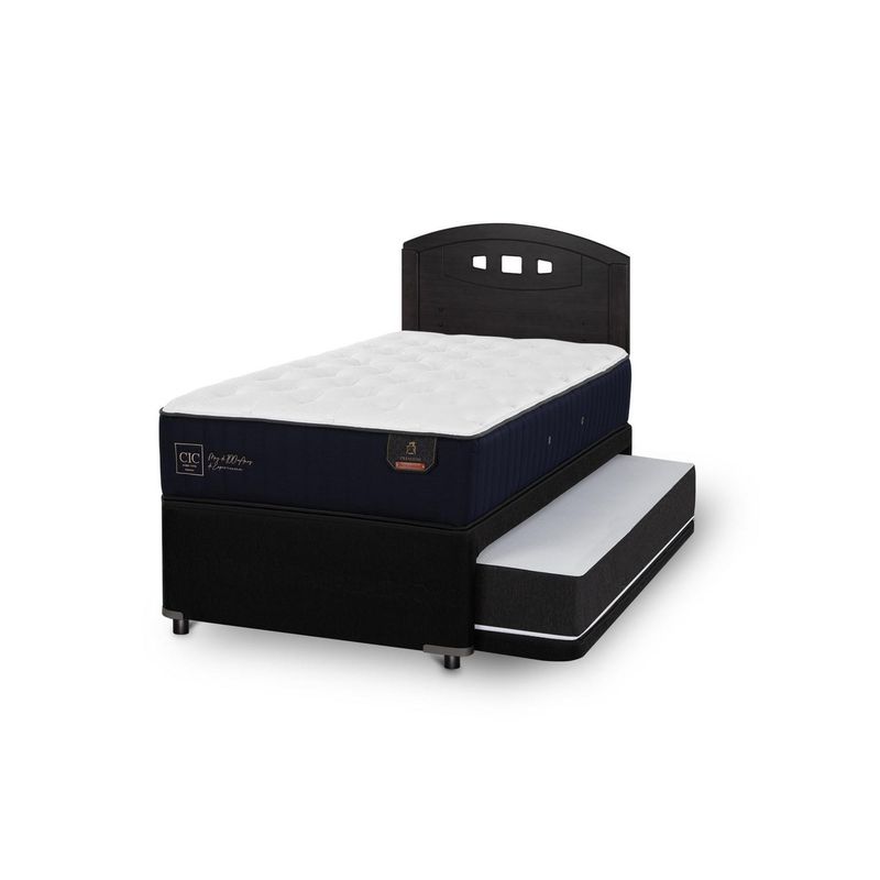 CIC - Divan  premium black  Respaldo gales negro