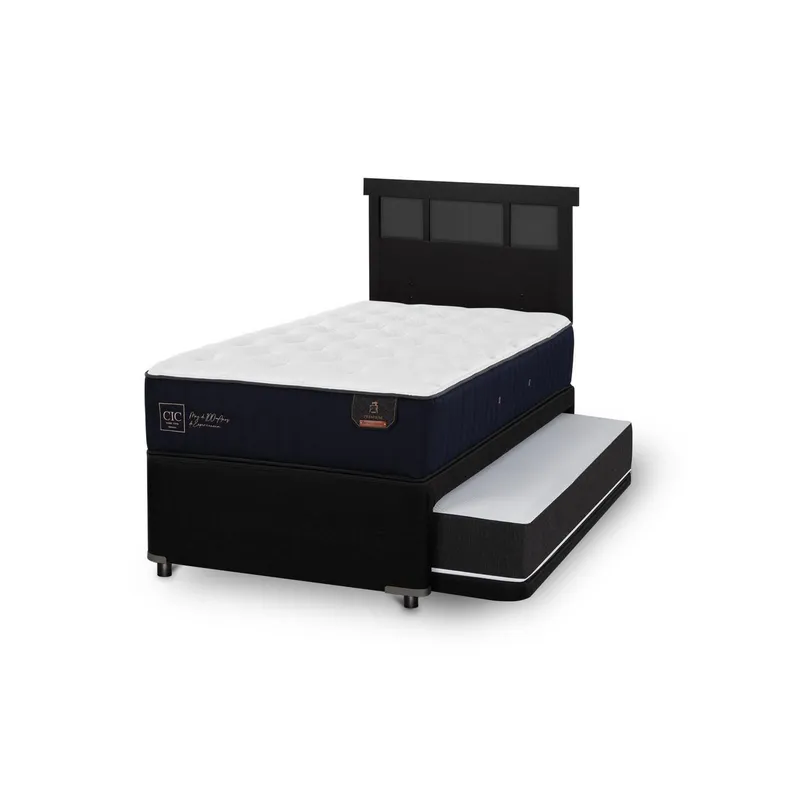 CIC - Divan premium black Respaldo dublin negro