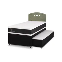 CIC - Divan ortopedic black Respaldo gales olivo