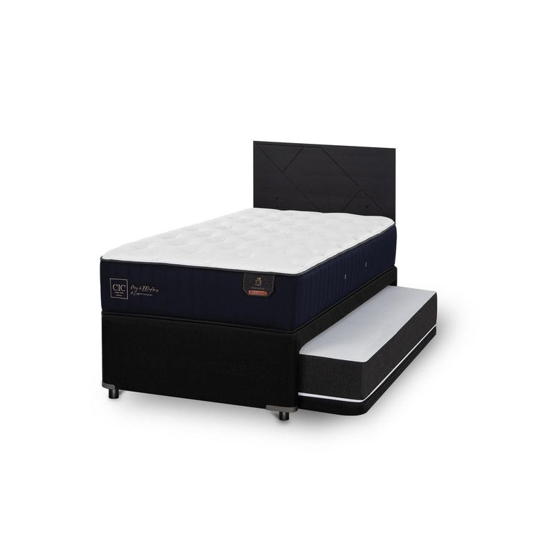 CIC - Divan premium black respaldo villarrica negro