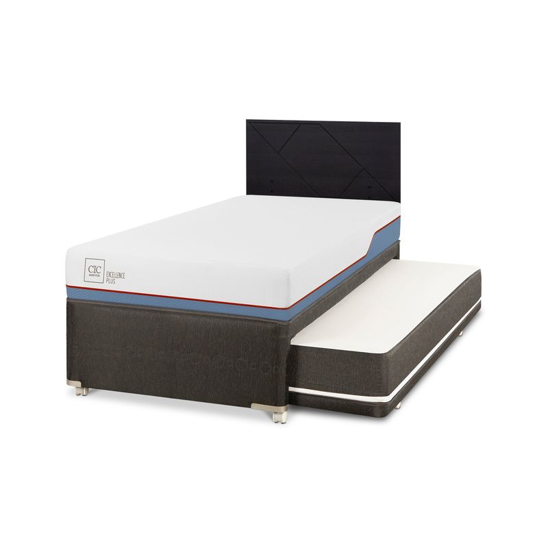 CIC - Divan excellence plus black respaldo villarrica negro