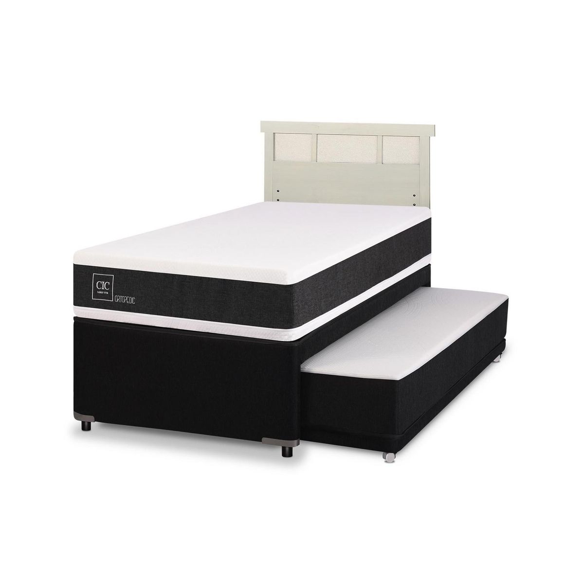 CIC - Diván 1.5 plazas Nido Ortopedic Negro; blanco