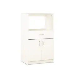 STANFORD - Mueble Auxiliar de Cocina 2 Puertas 1 Repisa Blanco