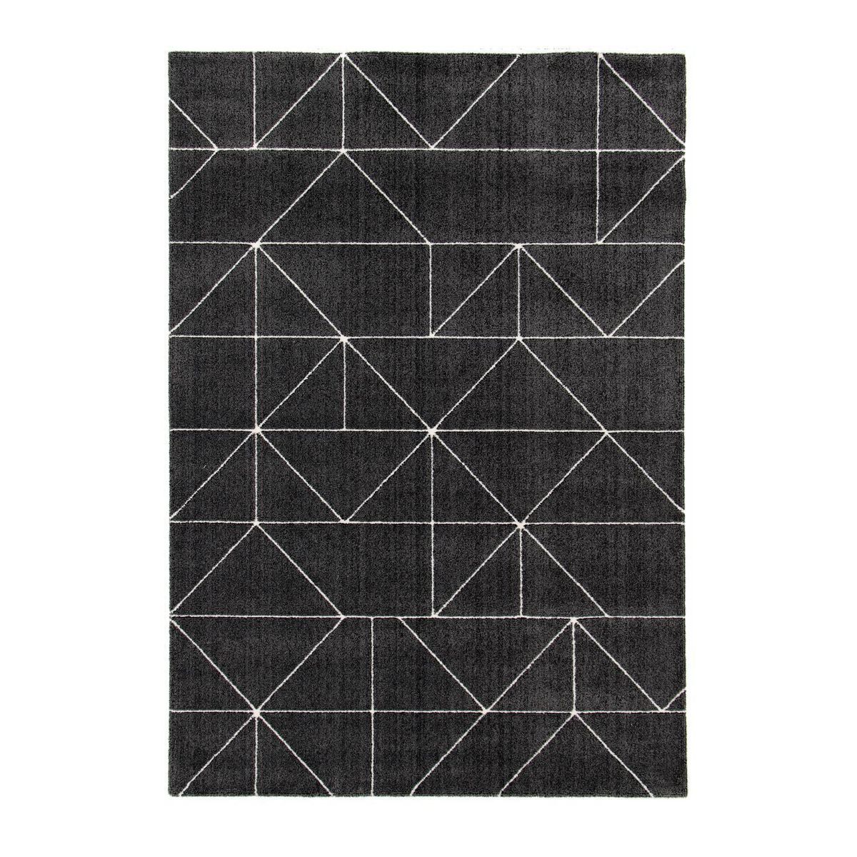 DIB - Alfombra Nevada 240x340 cm Polipropileno Negro
