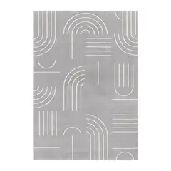 DIB - Alfombra Grande Nevada 200x290 cm Polipropileno Gris