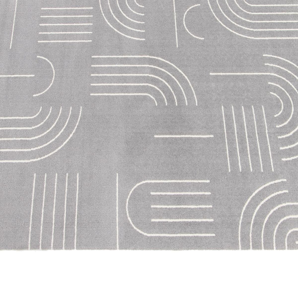 DIB - Alfombra Grande Nevada 200x290 cm Polipropileno Gris