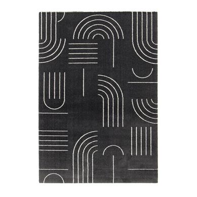 Alfombra Nevada 200x290 cm Negro