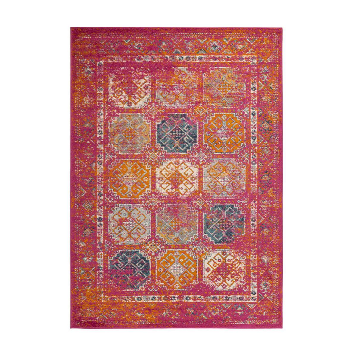 DIB - Alfombra Osiris 160x230 cm Polipropileno Rojo