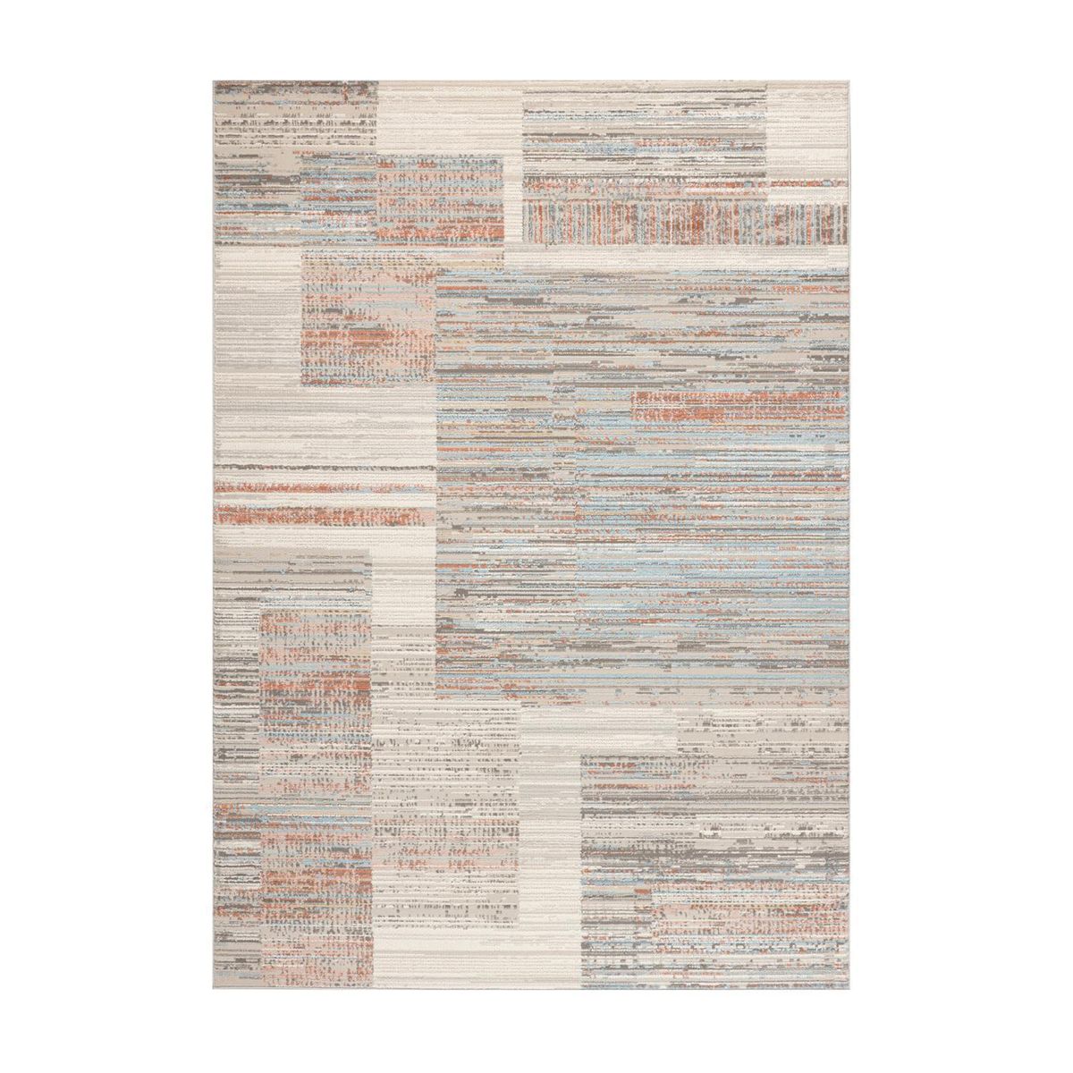 DIB - Alfombra Oxford 60x120 cm Polipropileno Gris/Azul