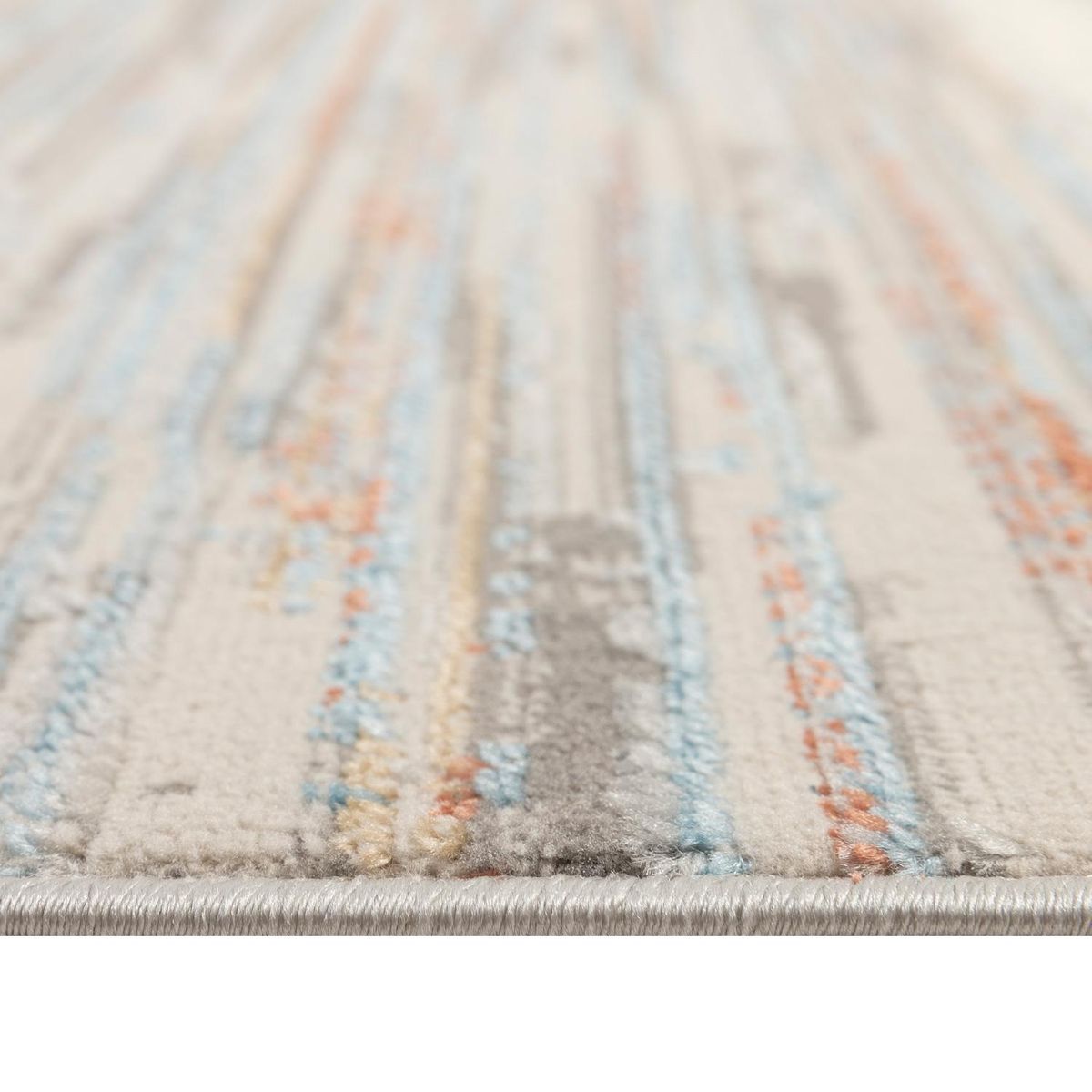 DIB - Alfombra Oxford 60x120 cm Polipropileno Gris/Azul