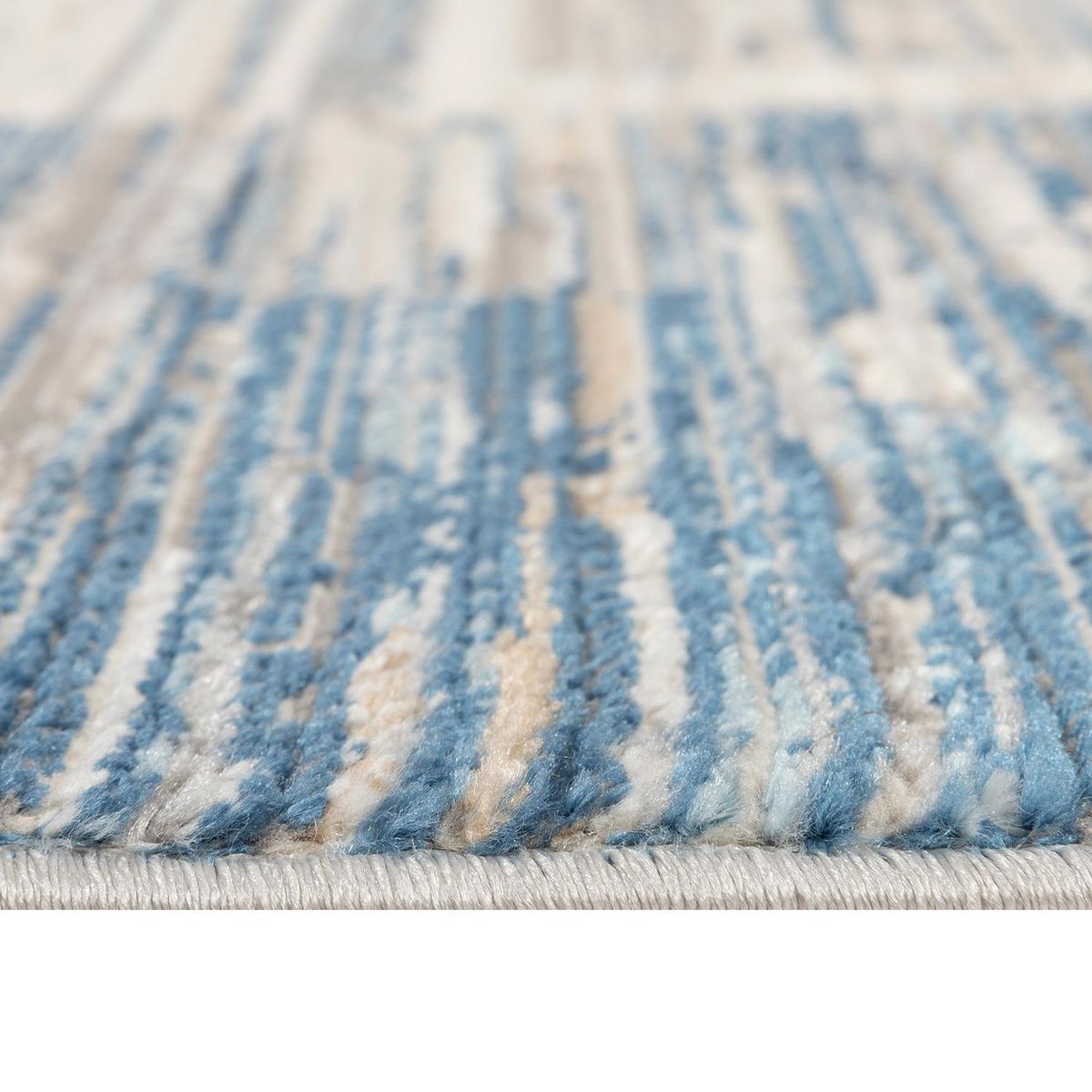 DIB - Alfombra Oxford 60x220 cm Polipropileno Gris/Azul