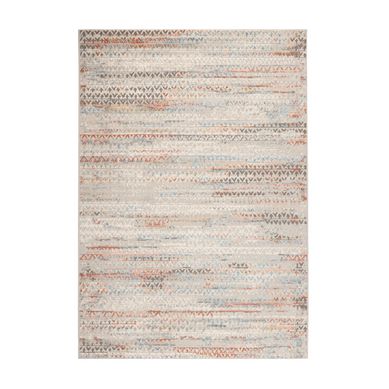 Alfombra Oxford 160x230 cm Gris/Rojo