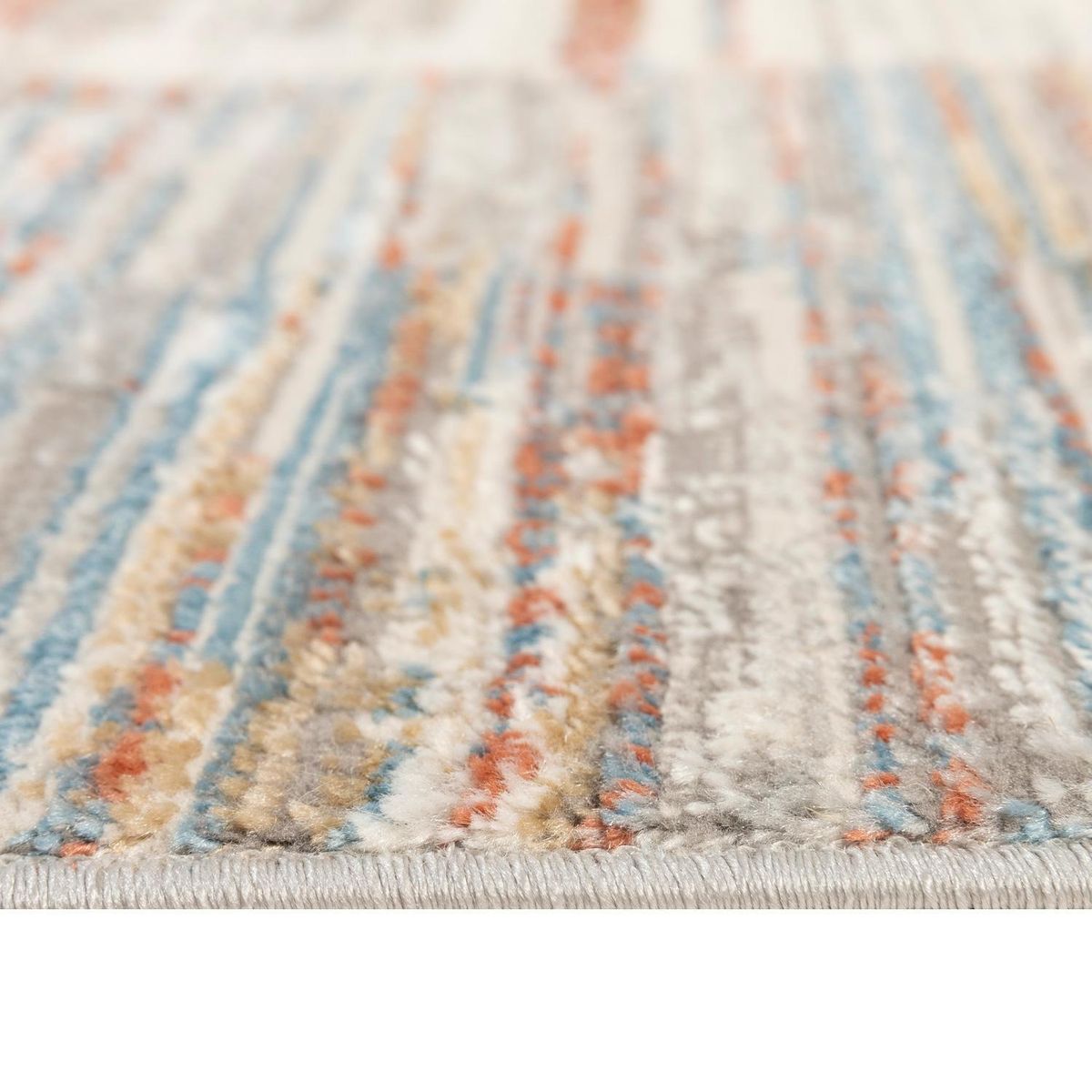 DIB - Alfombra Oxford 60x220 cm Polipropileno Gris/Azul