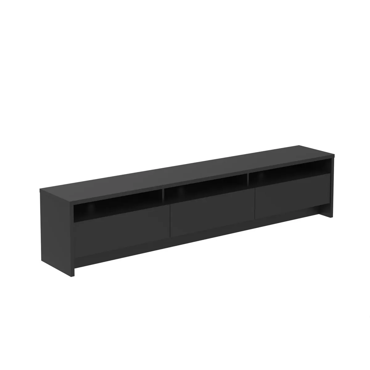 DECOCASA - Rack TV 75 " Aspen Negro 38x47x184.5 cm