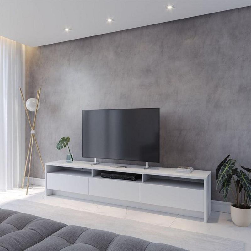 DECOCASA - Rack TV 55 " Aspen Off White 184x47x38 cm