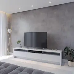DECOCASA - Rack TV 55 " Aspen Off White 184x47x38 cm