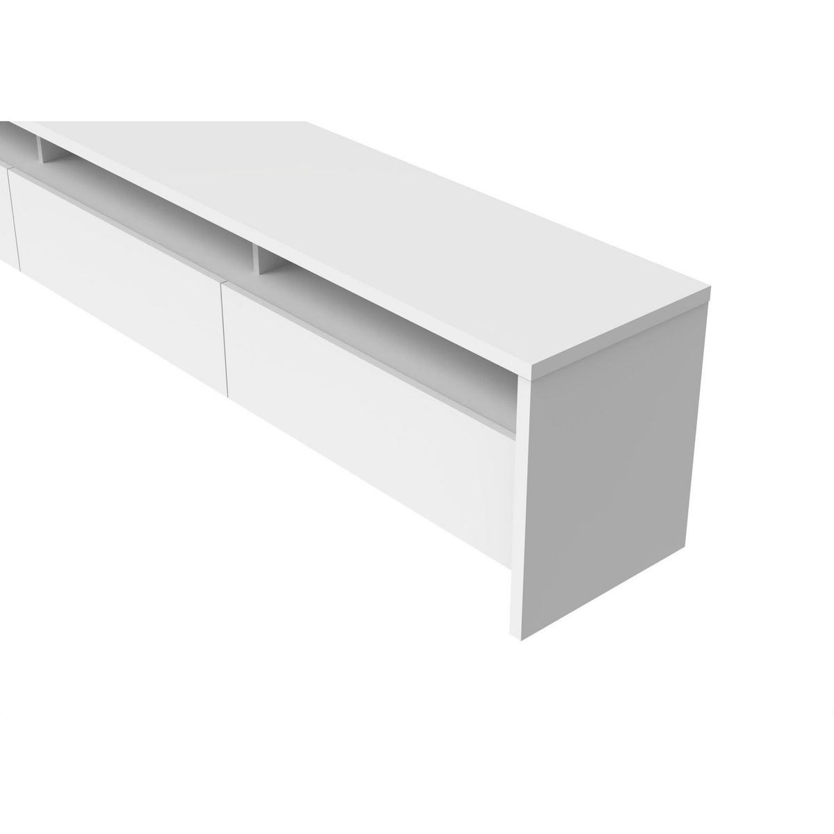 DECOCASA - Rack TV 55 " Aspen Off White 184x47x38 cm
