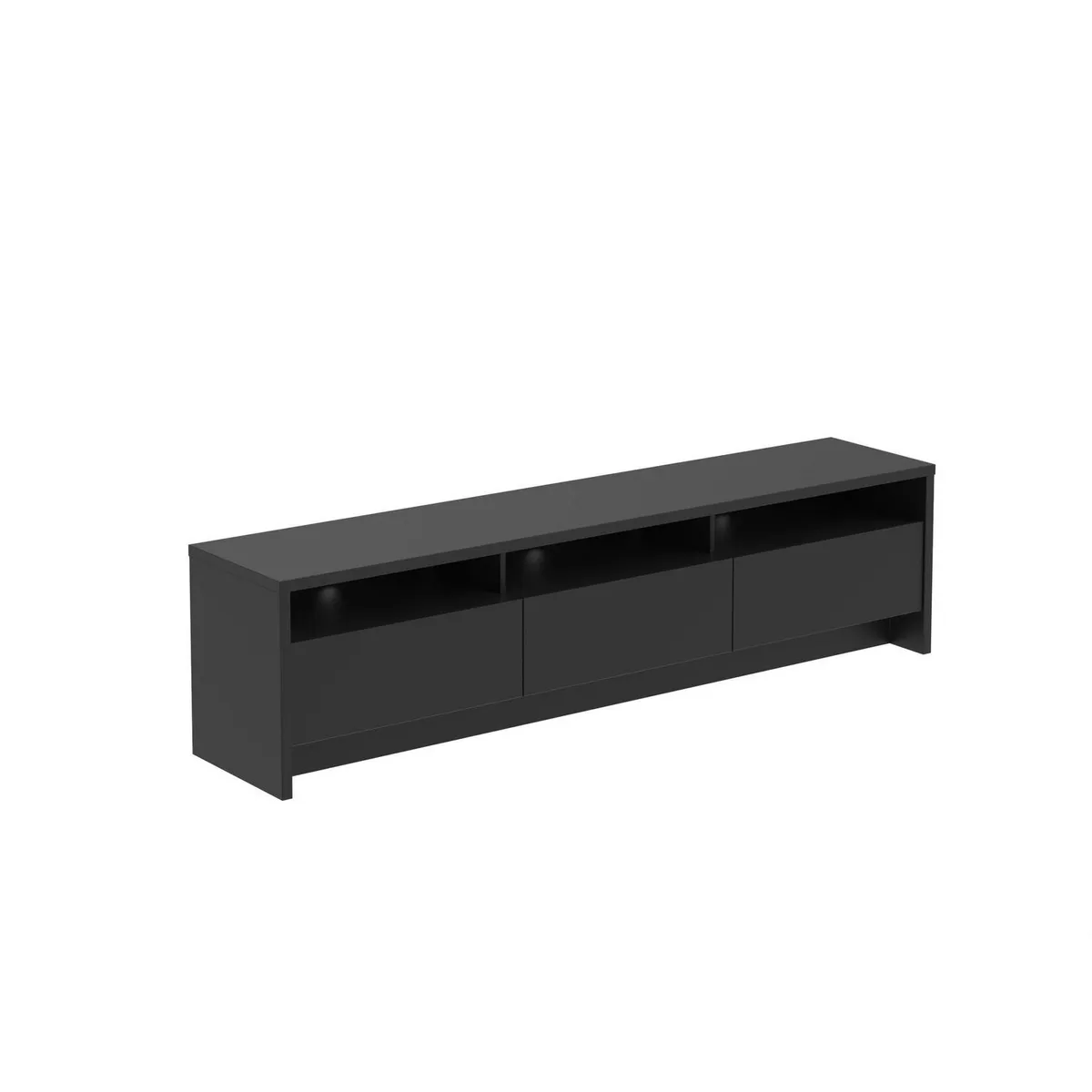 DECOCASA - Rack TV 55 " Aspen Negro 184.5x47x38 cm