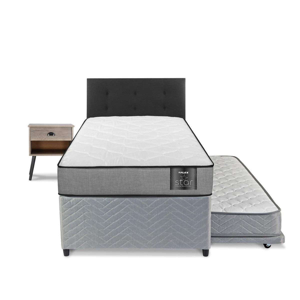 FLEX - Diván 1.5 plazas Nido Star Gris