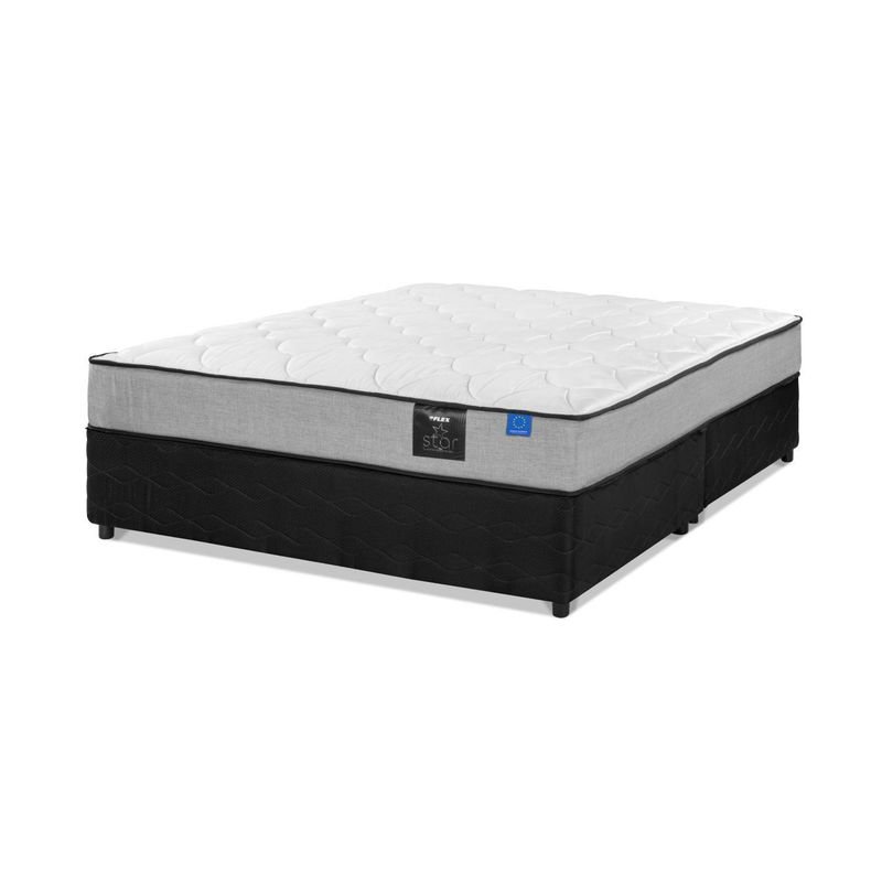 FLEX - Cama Americana Star 2 plazas Gris
