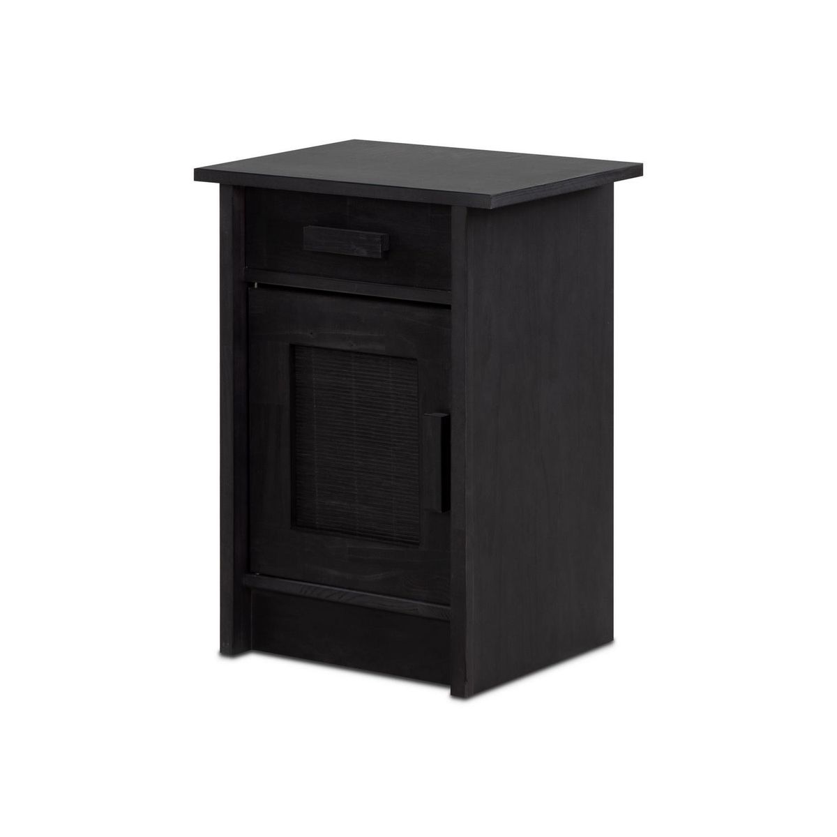 CIC - Velador 1 Puerta 1 Cajón(es) Milán 35x63.5x45 cm Negro