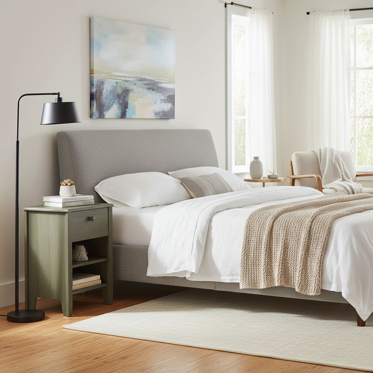 CIC - Velador 1 Cajón(es) Torino 35x63.5x45 cm Olivo