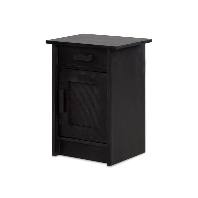 CIC - Velador 1 Puerta 1 Cajón(es) Milán 35x63.5x45 cm Negro