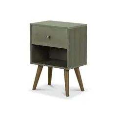 CIC - Velador 1 Cajón(es) Gales 30x63.5x45 cm Olivo
