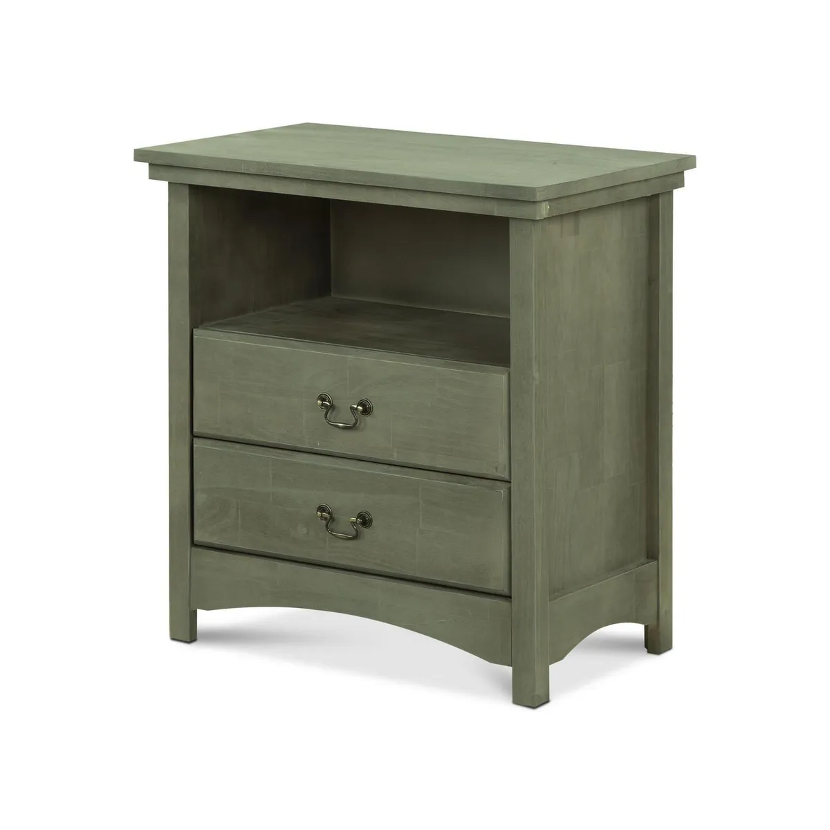 CIC - Velador 2 Cajón(es) Indo 40x69x66 cm Olivo