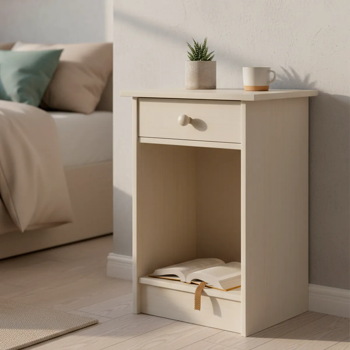 CIC - Velador 1 Cajón(es) Villarrica 30x63.5x45 cm Alpino