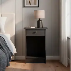 CIC - Velador 1 Cajón(es) Villarrica 30x63.5x45 cm Negro