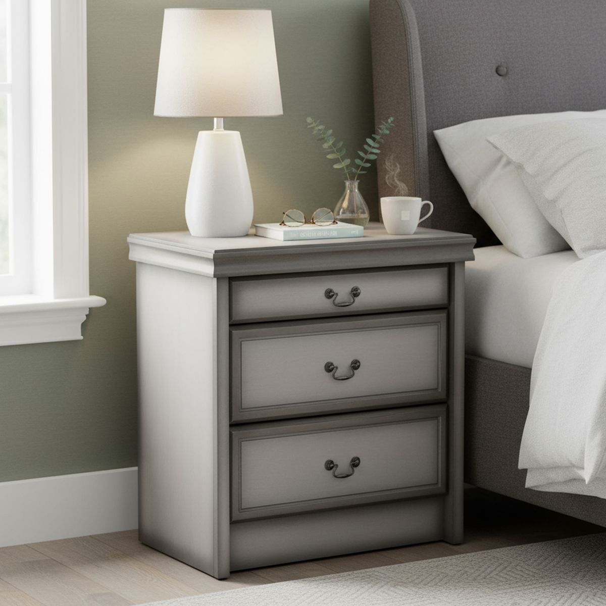 CIC - Velador 3 Cajón(es) Tamesis 45x69x66 cm Alpino