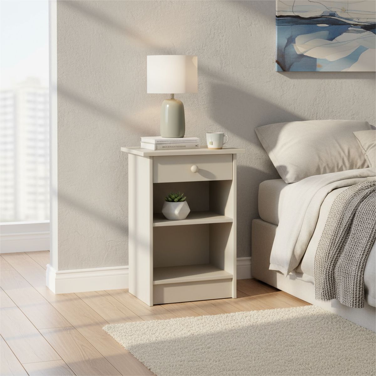 CIC - Velador 1 Cajón(es) Dublin 30x63.5x45 cm Alpino